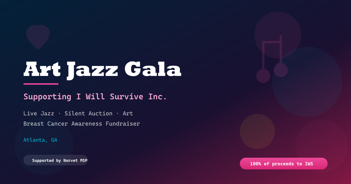 Norvet MSP Supports the Art Jazz Gala for Breast Cancer Survivors